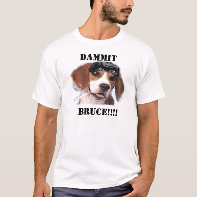 Camiseta Bruce el perro divertido (Anverso)