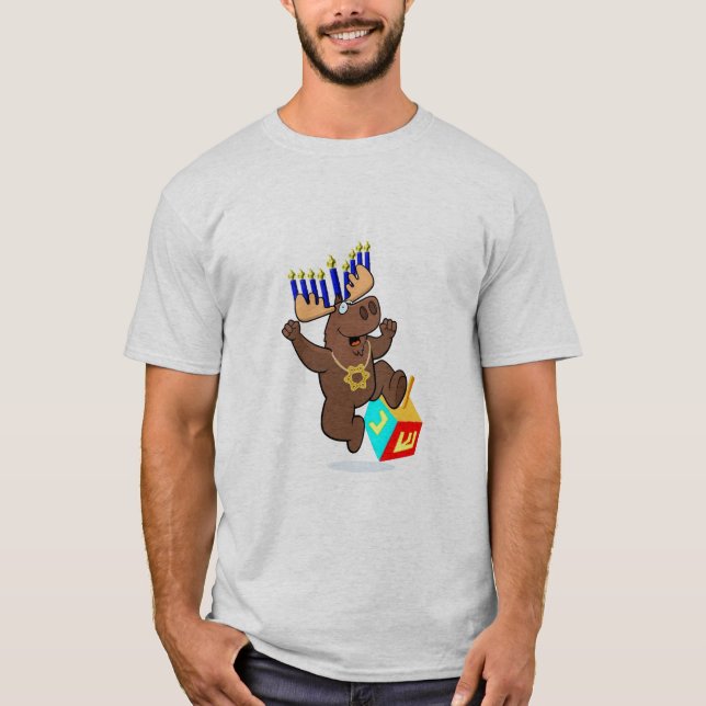 Camiseta Bruce los alces de Chanukah (Anverso)