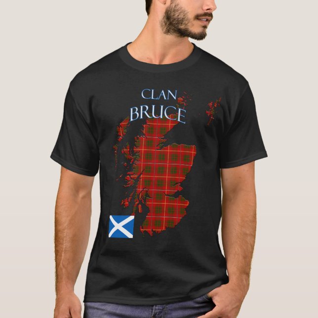 Camiseta Bruce Scottish Clan Tartan Scotland (Anverso)