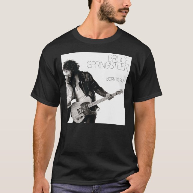 Camiseta Brúcé Spríngstéén Nació Para Correr Blanco Doble L (Anverso)