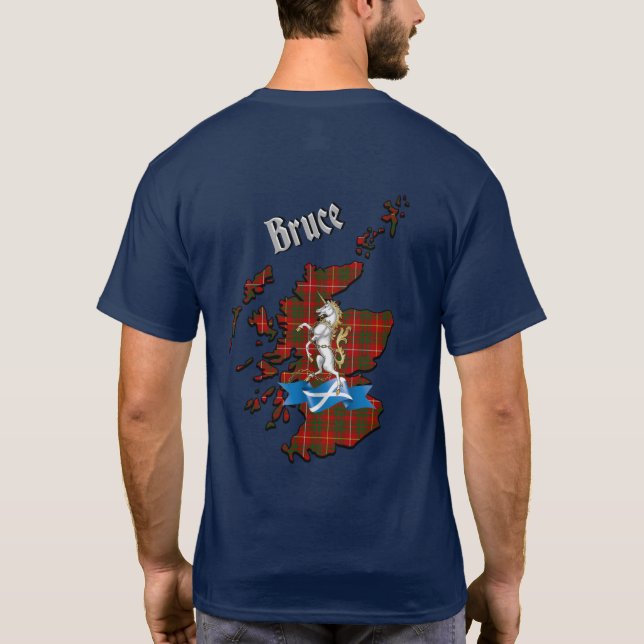 Camiseta Bruce Tartan Map & Badge T-Shirt (Reverso)