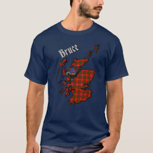 Camiseta Bruce Tartan Map & Badge T-Shirt