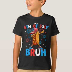 Camiseta Bruh 4 de julio divertido hotdog cuarto de julio c