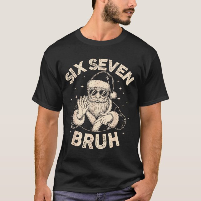 Camiseta Bruh 67 Christmas Santa Six Seven 6 7 Boys Christm (Anverso)