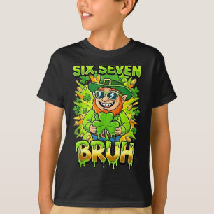 Camiseta Bruh 67 seis siete 6 7 meme día de San Patricio di
