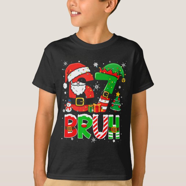 Camiseta Bruh 67 Six Seven 6 7 Meme Funny Christmas Boys Gi (Anverso)