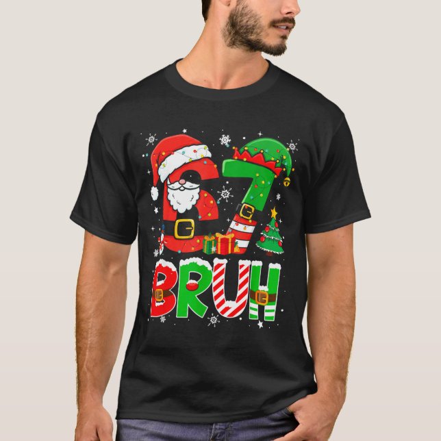 Camiseta Bruh 67 Six Seven 6 7 Meme Funny Christmas Boys Gi (Anverso)