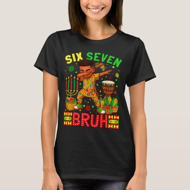 Camiseta Bruh American Black History 67 Seven African Dabbi (Anverso)