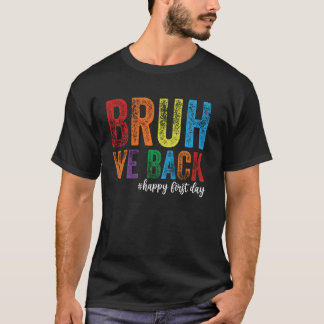 Camiseta Bruh apoyamos a los profesores retro a la escuela