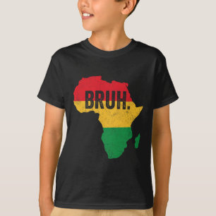 Camiseta Bruh Boys Kids African American Funny Black Histor