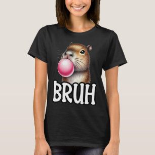 Camiseta Bruh Capybara: Un meme animal divertido con el bub