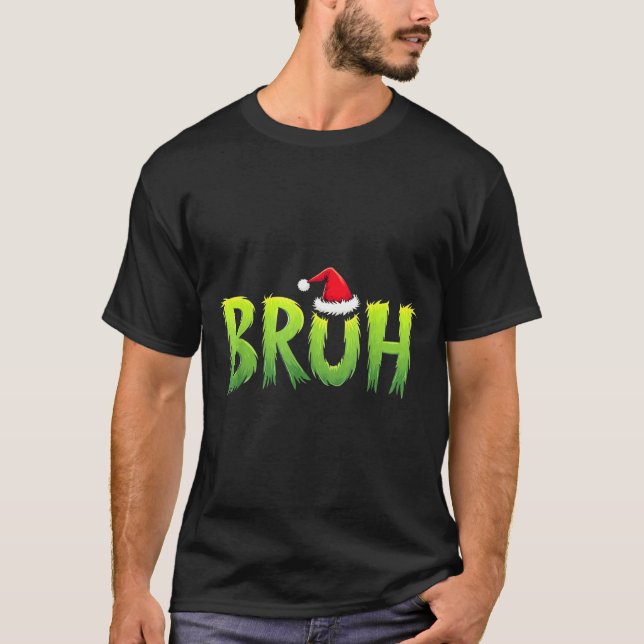 Camiseta Bruh Christmas Kids Teens Boys Funny Christmas Hum (Anverso)