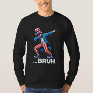 Camiseta Bruh Dab Tío Sam El 4 De Julio Niños Muchachos Div