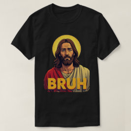 Camiseta “Bruh” Diseño de Humor Divino – Meme Divertido de 