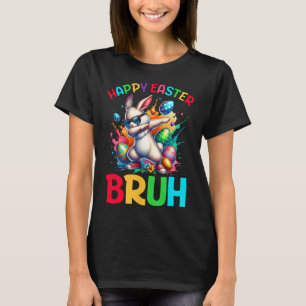 Camiseta Bruh Easter Eggs Adolescentes Niños Conejo de Pasc
