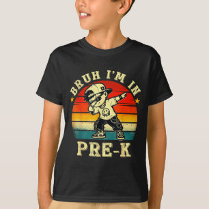 Camiseta Bruh en prek divertido primer día de escuela niño