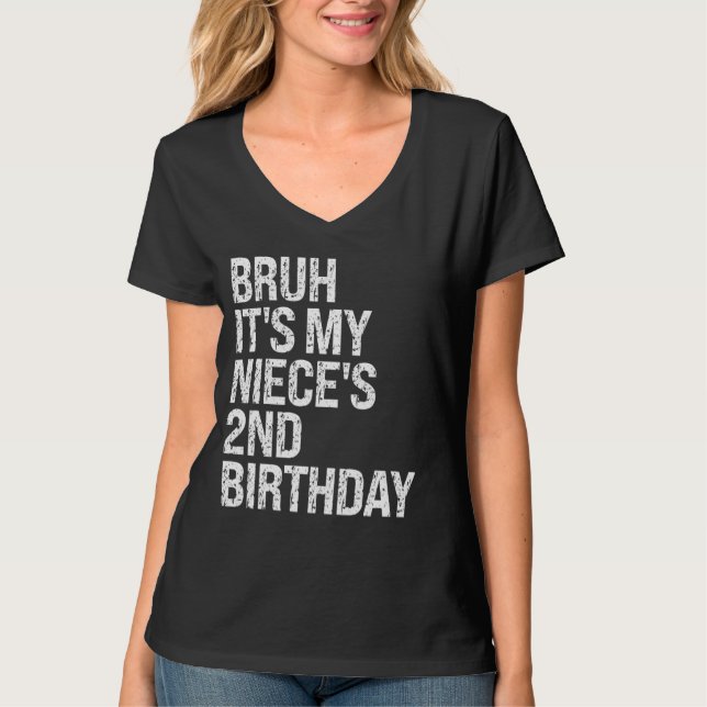 Camiseta Bruh es la princesa de mi sobrina de cumpleaños OM (Anverso)