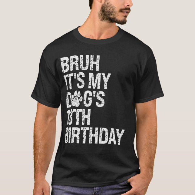 Camiseta Bruh es mi gracioso Mascota de la pata de cumpleañ (Anverso)