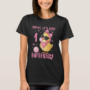 Camiseta Bruh Es Mi Primer Aniversario Chick Cute Coquette 