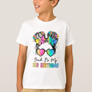 Camiseta Bruh es mi tercer cumpleaños, 3 años, tercer cumpl