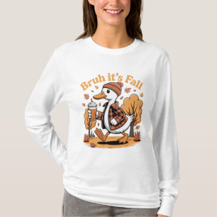 Camiseta Bruh Es Otoño Gorro de Café con Especias de Calaba