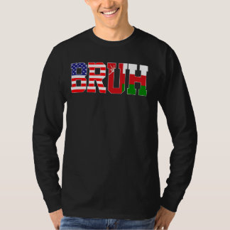 Camiseta Bruh Estados Unidos Bandera de Omán Chicas norteam