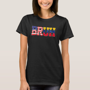 Camiseta Bruh Estados Unidos Venezuela Bandera País Estados