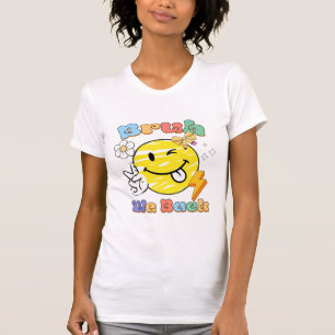 Camiseta Bruh Estamos de vuelta Cara Sonriente Groovy De vu
