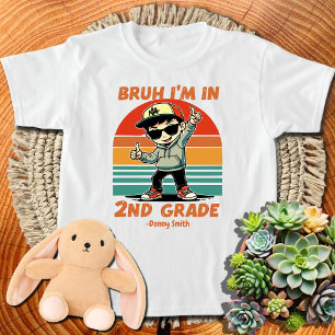 Camiseta Bruh, estoy en segundo grado de vuelta a la escuel
