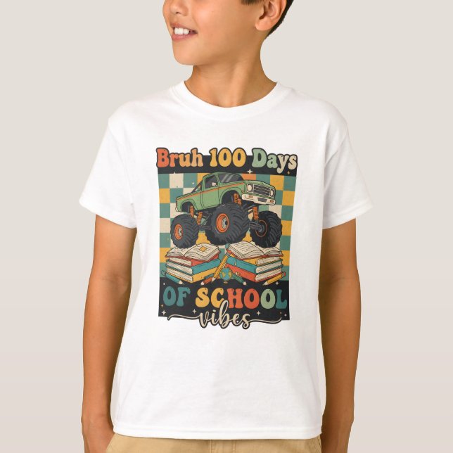 Camiseta Bruh Feliz 100 Días de Escuela (Anverso)