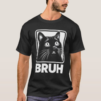 Camiseta Bruh Funny Meme Cat T-Shirt