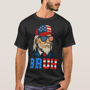 Camiseta Bruh Gracioso Tío Patriótico Sam El Niño Del 4 De
