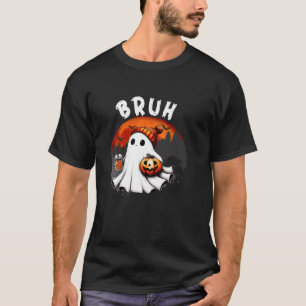 Camiseta Bruh Halloween Tshirt kids Cute Ghost Boo Bruh Pum