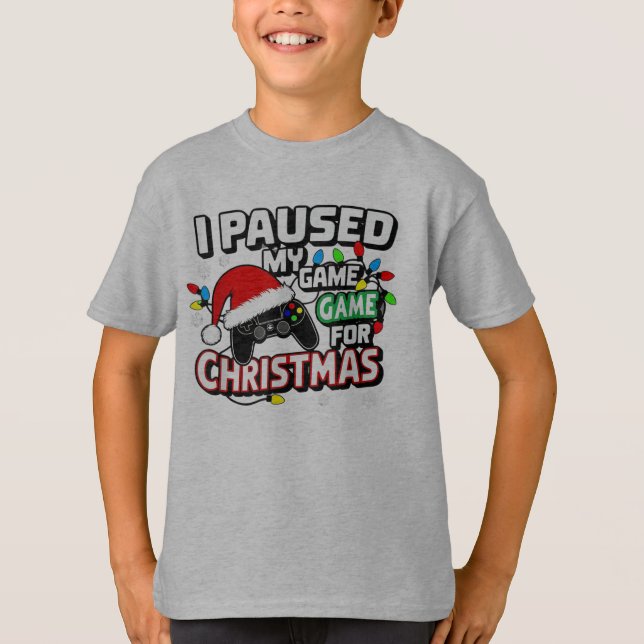 Camiseta Bruh He Pausado Mi Juego Para Los Navidades (Anverso)
