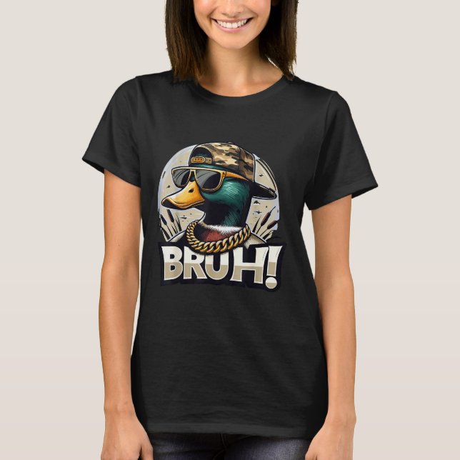 Camiseta Bruh Mallard Duck Funny Duck Hunting Humor  (Anverso)