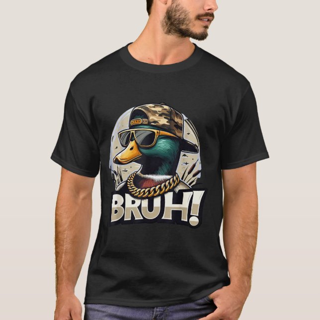 Camiseta Bruh Mallard Duck Funny Duck Hunting Humor  (Anverso)