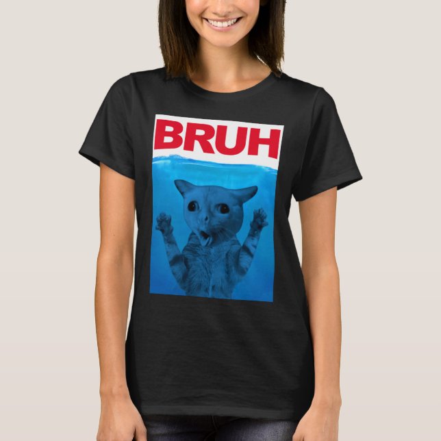 Camiseta Bruh Meme Divertido diciendo que el hermano saluda (Anverso)