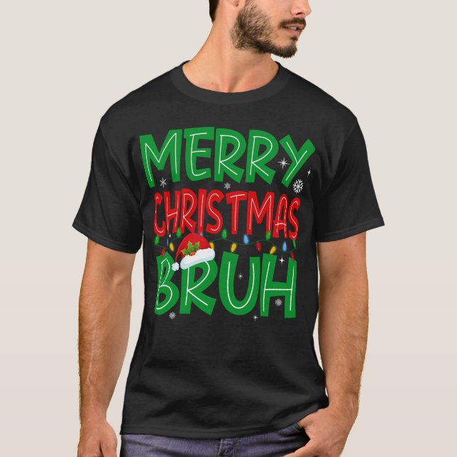 Camiseta Bruh Meme Divertidos Navidades (Anverso)
