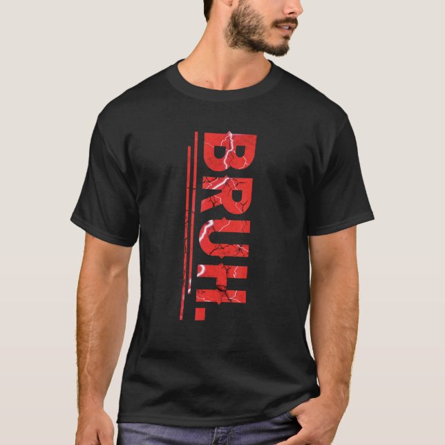 Camiseta Bruh Meme Funny Saying Brother Greeting Teens Boy  (Anverso)