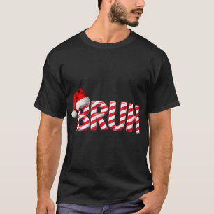 Camiseta Bruh Navidades Candy Cane Para Los Muchachos Diver