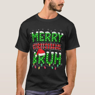 Camiseta Bruh Navidades Red Plaid Adolescentes Niños Niños