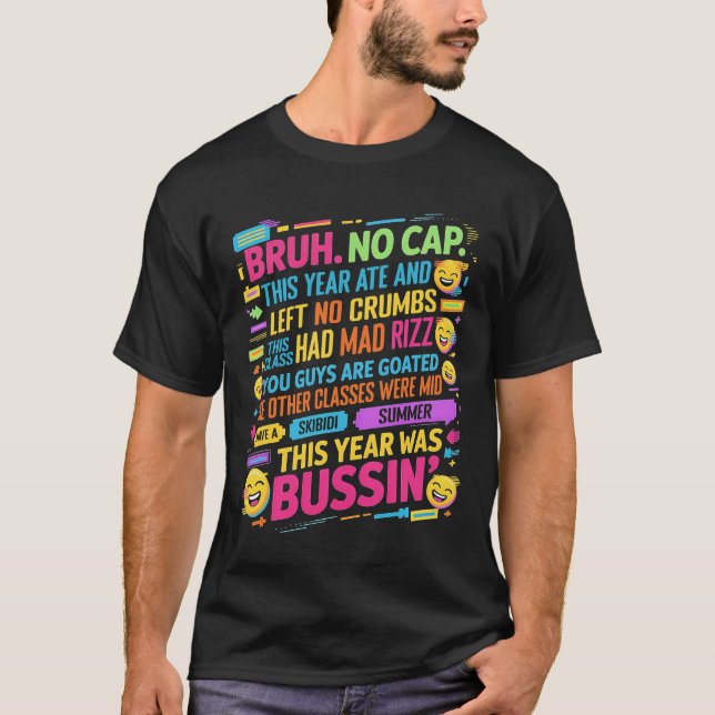 Camiseta Bruh No Cap Este Año Ate No Dejó Crumbas Los Últim (Anverso)