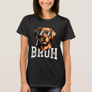 Camiseta Bruh perro meme divertido labrador retriever