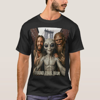 Camiseta Bruh Pie Grande Alien Jesús Rock On Señal De Mano