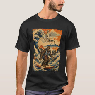 Camiseta Bruh Pie Grande Surfing La Gran Ola Kanagawa Japón