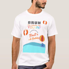 Camiseta Bruh Pool Party Birthday Parent's