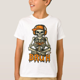Camiseta Bruh Skeleton Gamer Gracioso juego de videojuegos 