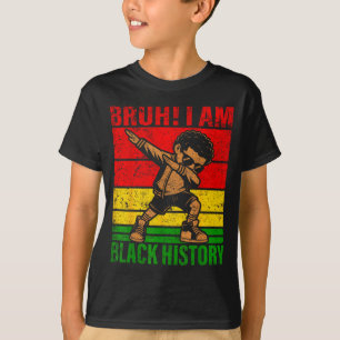 Camiseta Bruh soy historia negra niños chicos hombres histo