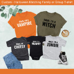 Camiseta Bruh, soy una familia Zombie Funny Halloween coinc<br><div class="desc">Entra en el espantoso espíritu con nuestra divertida camiseta familiar de Halloween "Bruh I'm a Zombie"! Perfecto para reuniones familiares, trucos o fiestas de Halloween, este diseño lúdico le agrega un toque de humor a su aspecto de Halloween. Ya sea que estés jugando con tu familia o simplemente divirtiéndote en...</div>