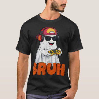 Camiseta Bruh Spooky Boo Halloween Juego de disfraces